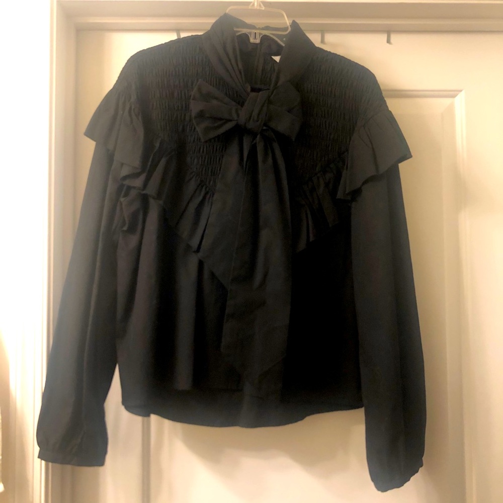 NWT ZARA Blouse with Bow Detail